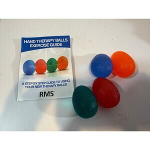 RMS 4-Pack Hand Exercise Therapy Balls w/Four Different Resistance Levels